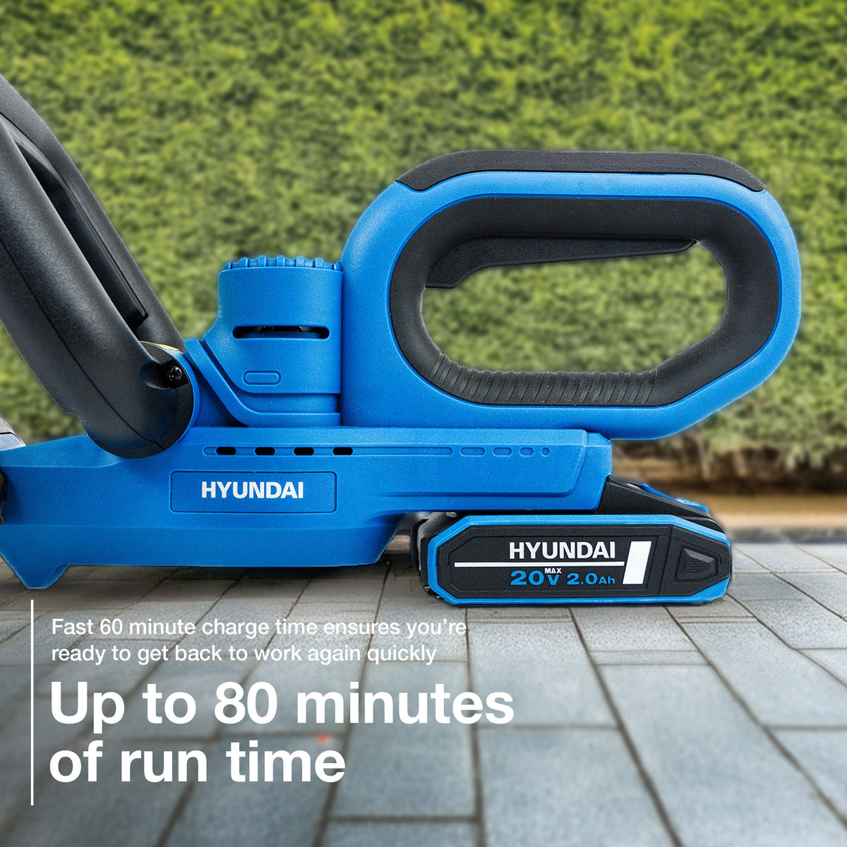 Hyundai 20V 30cm Grass Trimmer and 51cm Hedge Trimmer Kit