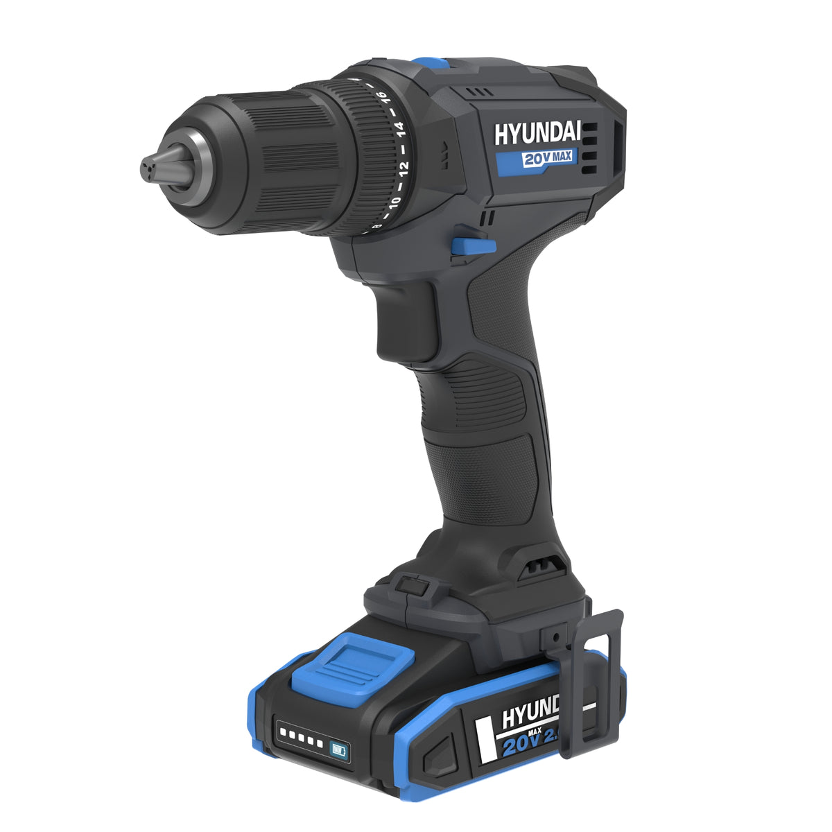 Hyundai 20V 33cm Lawnmower and 40Nm Driver Drill Kit
