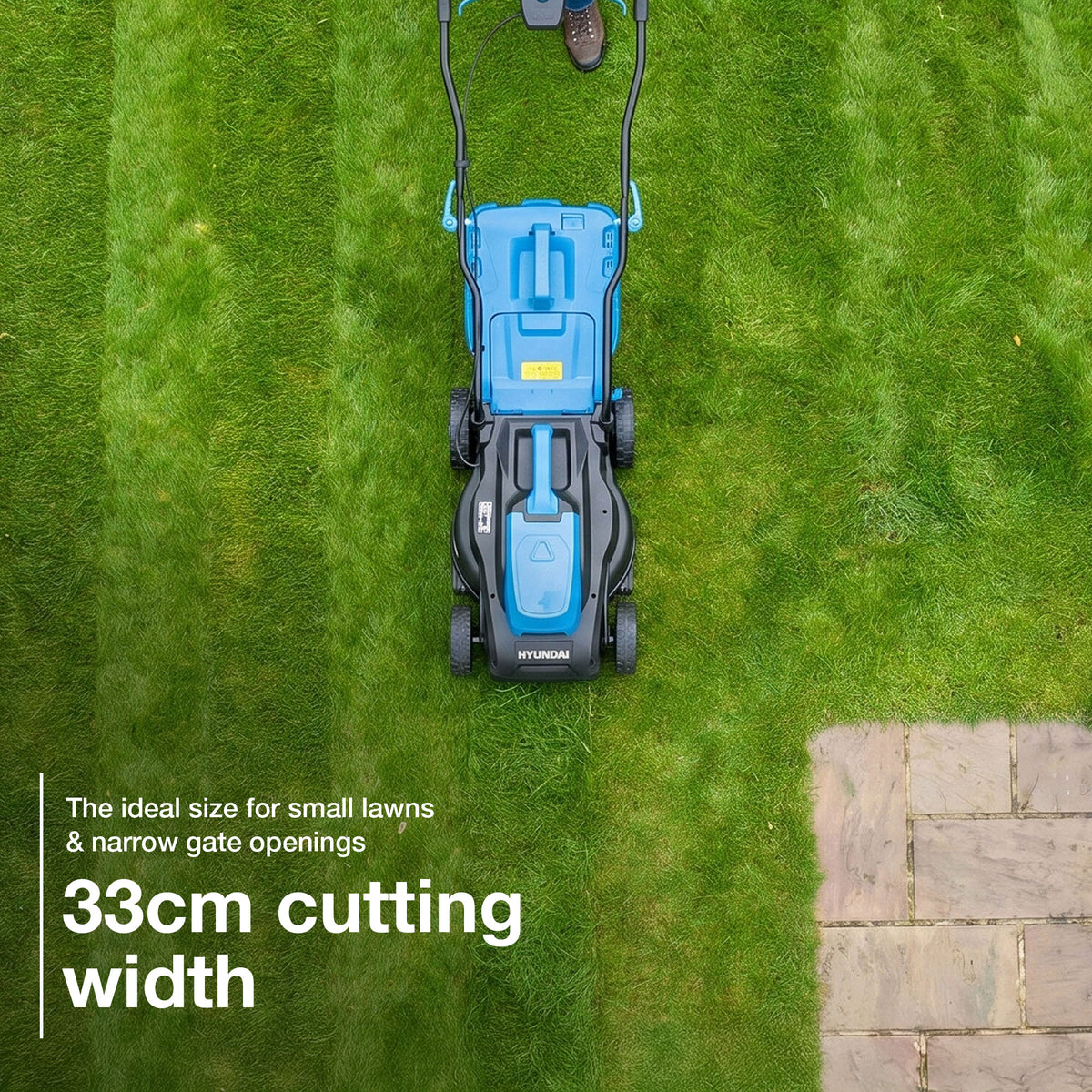 Hyundai 20V 33cm Lawnmower and 40Nm Driver Drill Kit