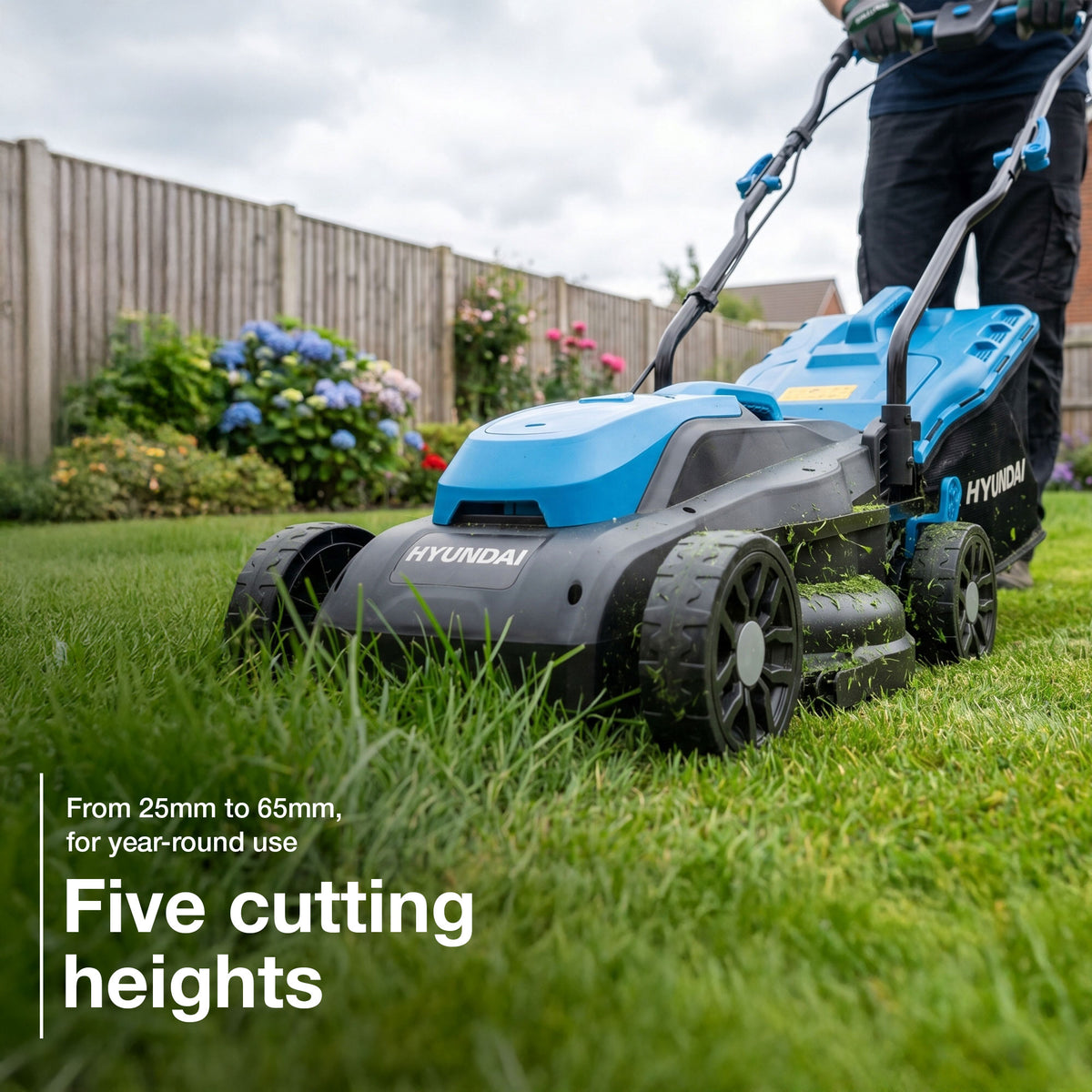 Hyundai 20V Lawnmower, Grass Trimmer and Hedge Trimmer Kit