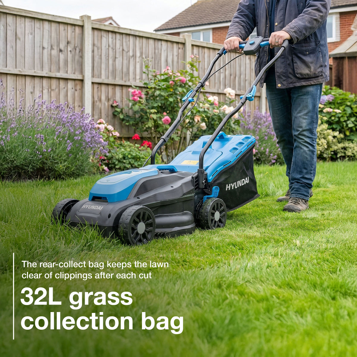Hyundai 20V Lawnmower, Grass Trimmer and Hedge Trimmer Kit