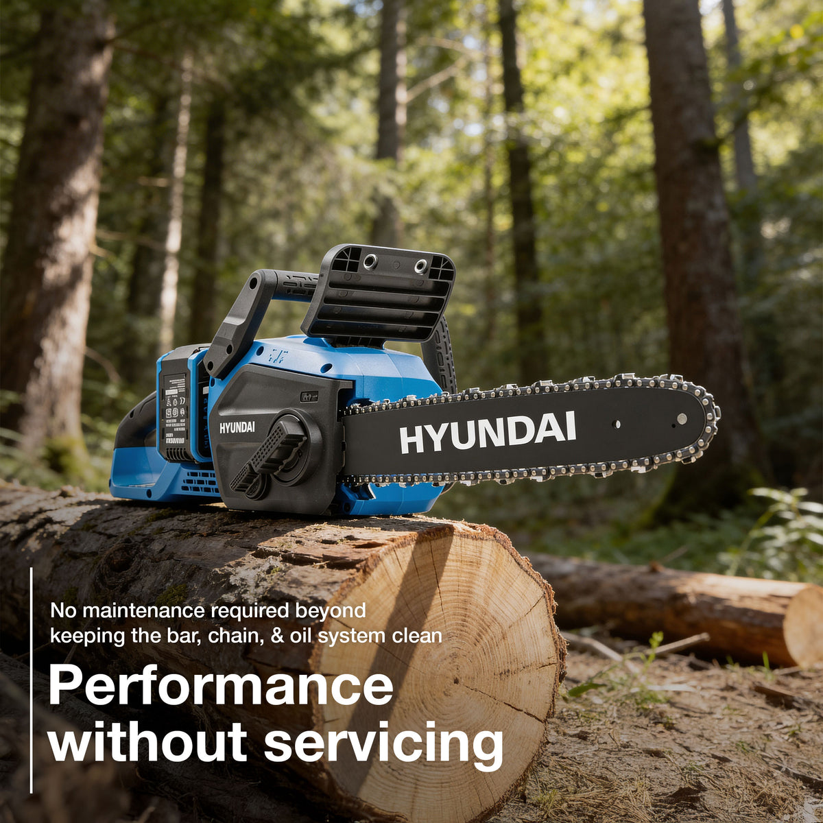 Hyundai 14in and 6in Brushless Cordless Chainsaw Kit