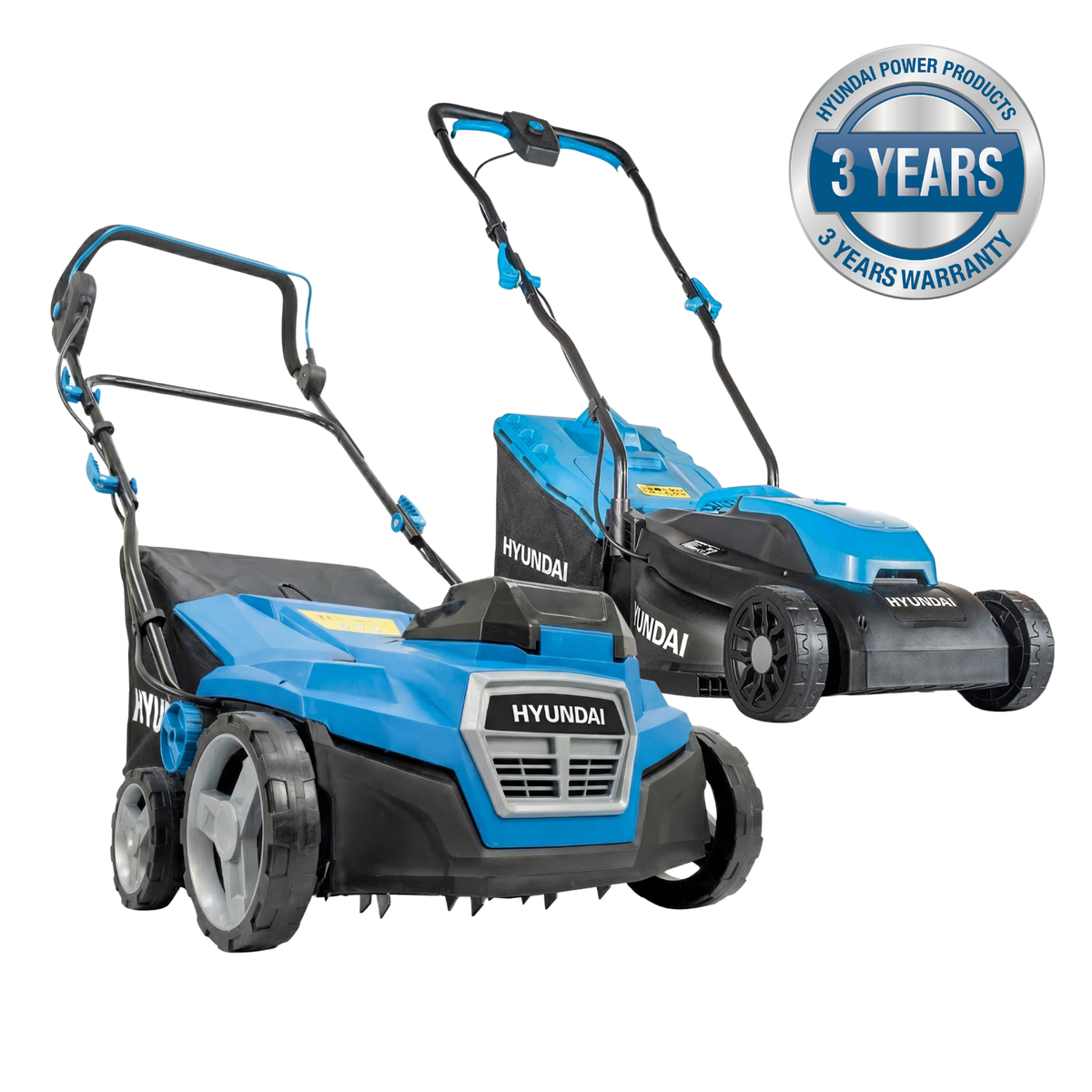 Hyundai 2x20V 38cm Lawnmower and 38cm Scarifier Kit