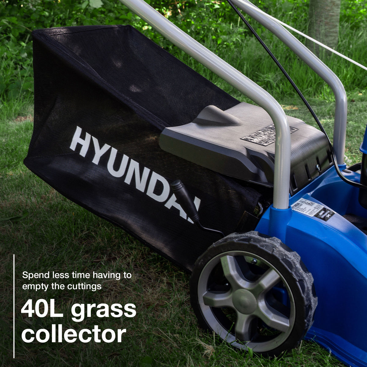 Hyundai Petrol Lawnmower 79cc 400mm Push Rotary | HYM400P