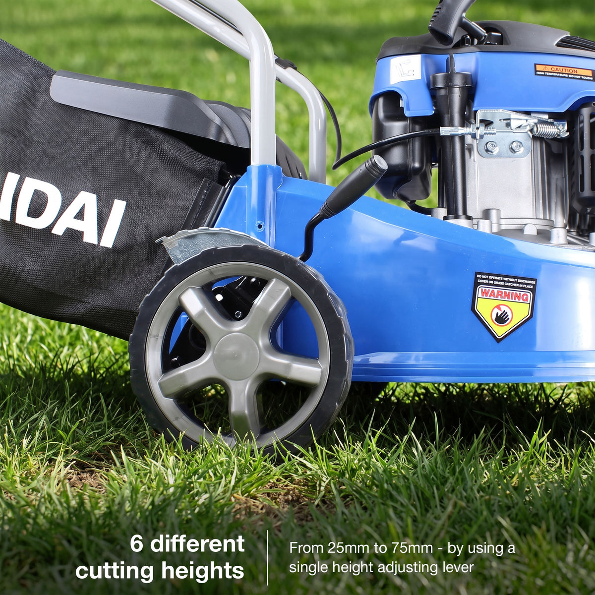 Hyundai Petrol Lawnmower 79cc 400mm Push Rotary | HYM400P