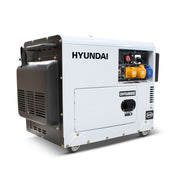 Hyundai 5.2kW / 6.5kVA* Diesel Generator, 3000rpm, 230v Single Phase Output, Silenced Standby Genset | DHY6000SE