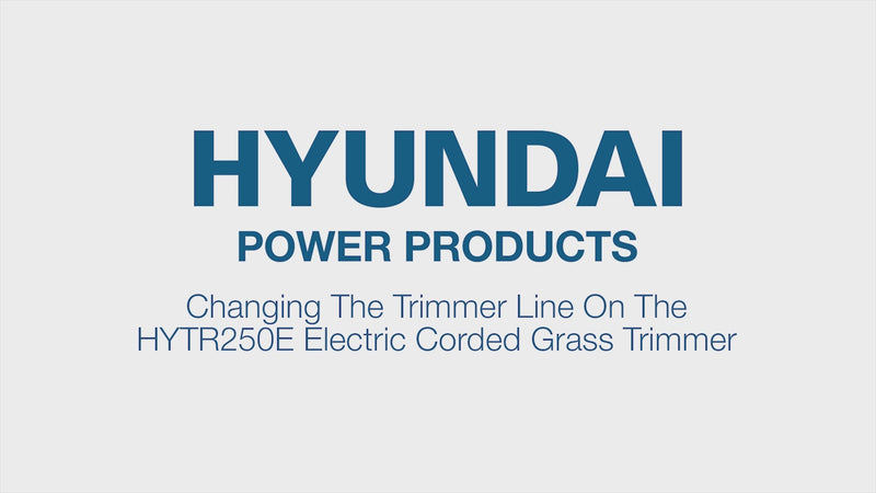 How to replace the trimmiing line HYTR250E 250W Electric Grass Trimmer