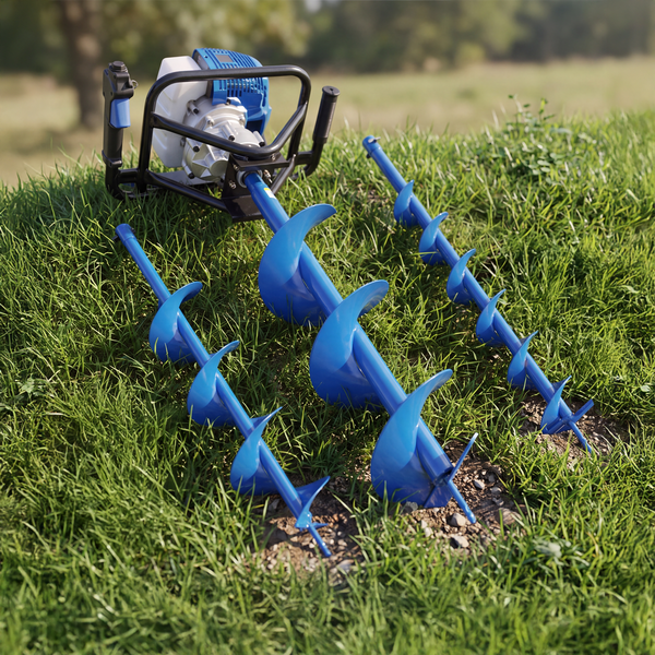 3 interchangeable drill attachments