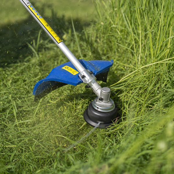 Grass trimmer with bump feed head
