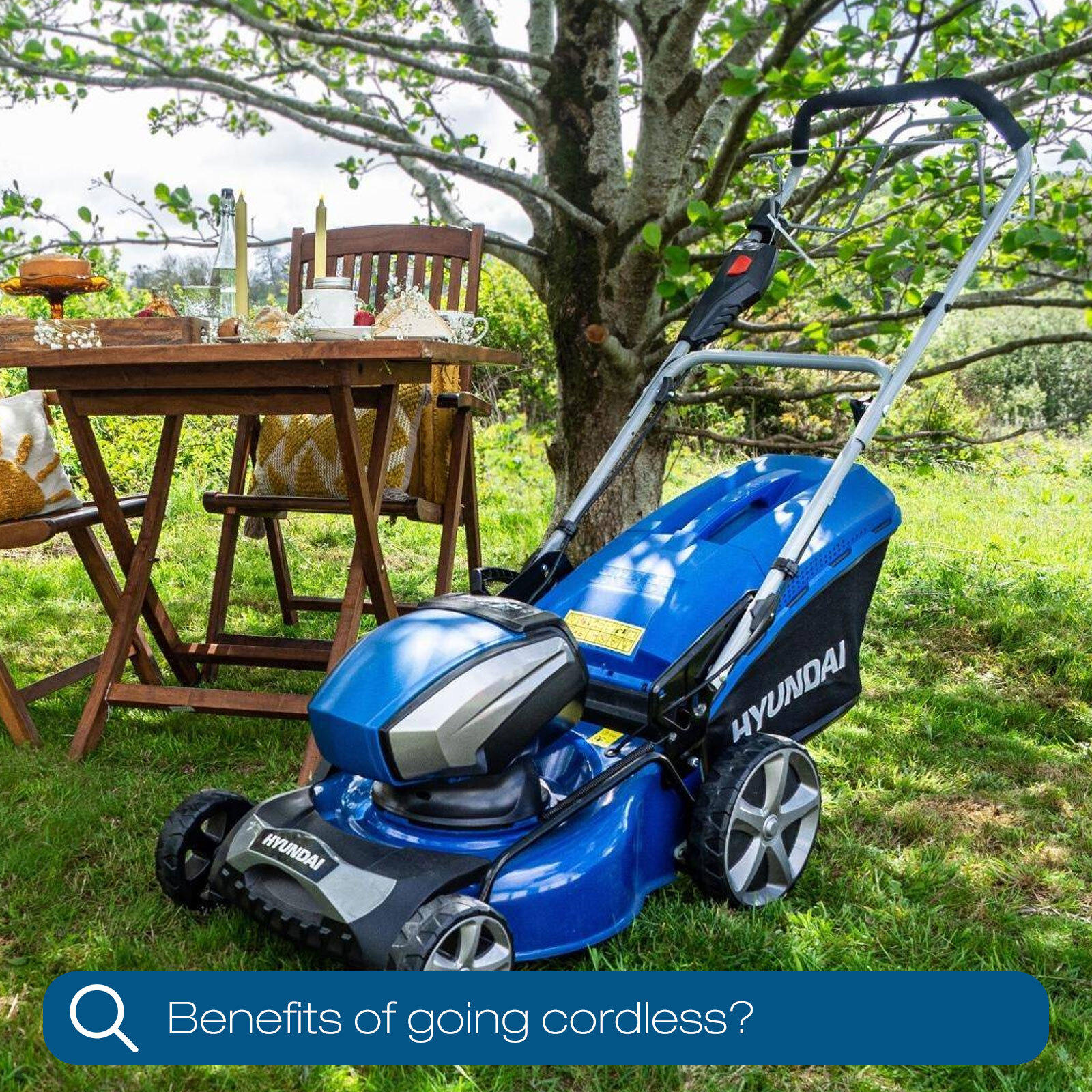 Let’s Go Cordless  - Effortless Gardening with Hyundai Battery Garden Machinery